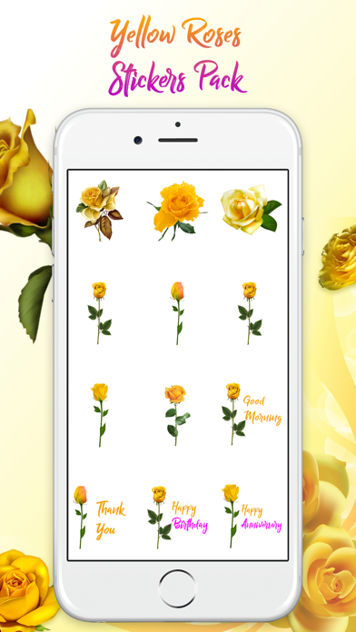 Yellow Rose Stickers screenshot 3