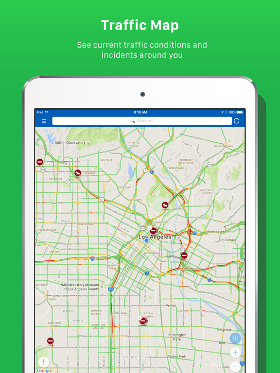 INRIX Traffic Maps, Routes & Alerts screenshot