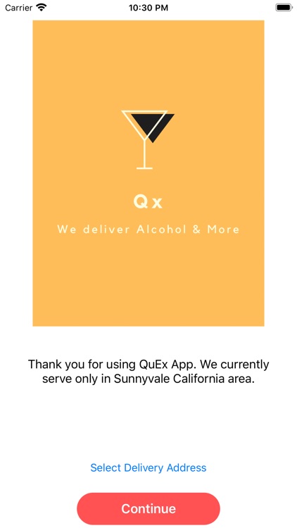 QueEx Local Alcohol Delivery