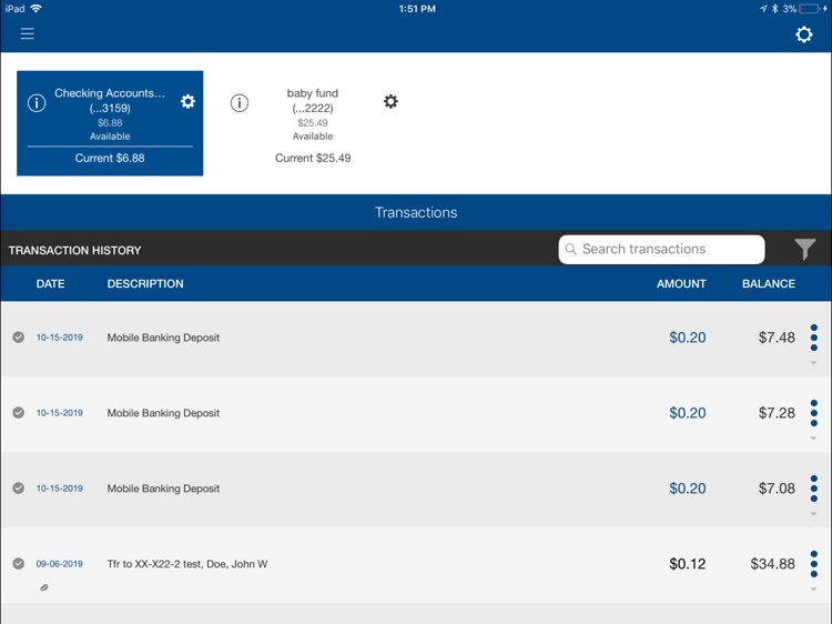 FBW Mobile Banking for iPad