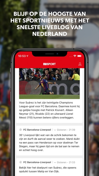 NUsport – live scores & nieuws