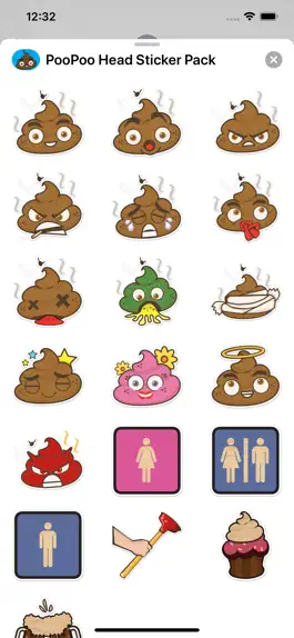 Game screenshot PooPoo Head Sticker Pack mod apk