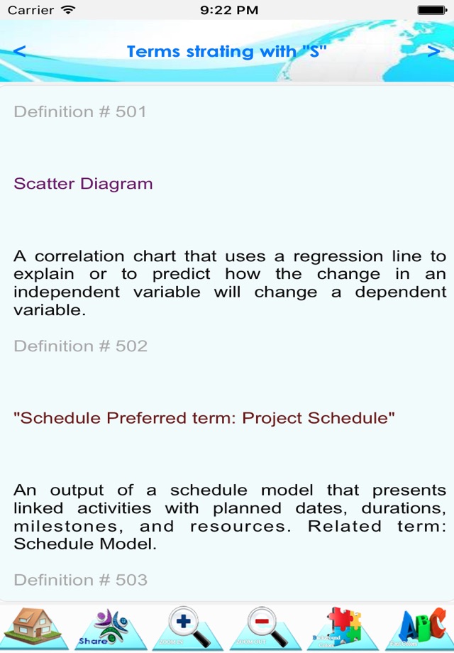 Project Management Terminology screenshot 3