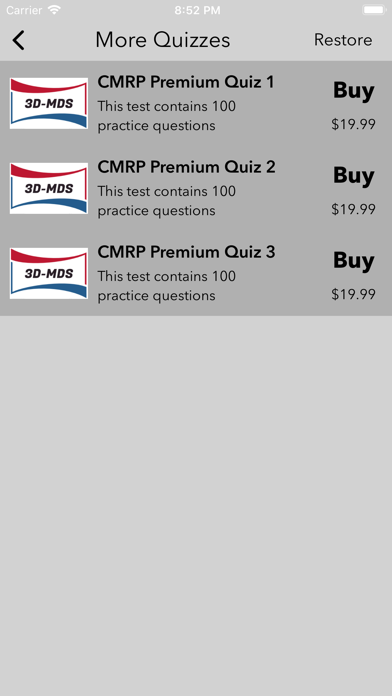 CMRP Study Quiz screenshot 2