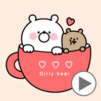 Animated Girly Bear cuddly
