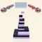 Swipe and hold left or right to set magnet force direction to move incoming blocks and position them on stack tower