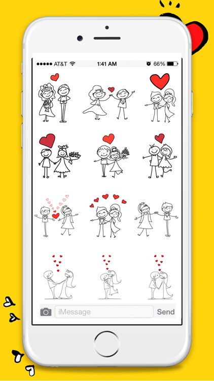 Animated Couple Love Stickers