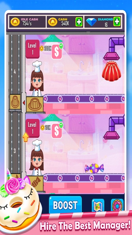 Cooking Idle Donut Baking Game screenshot-4