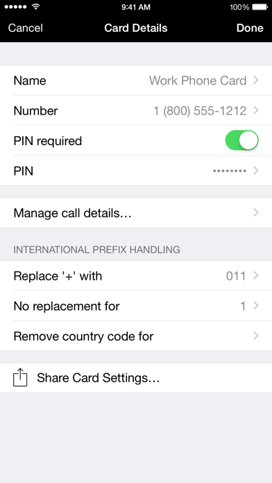 How to cancel & delete Calling Card from iphone & ipad 3
