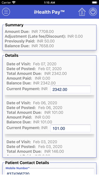 iHealth Pay - Patient screenshot-3