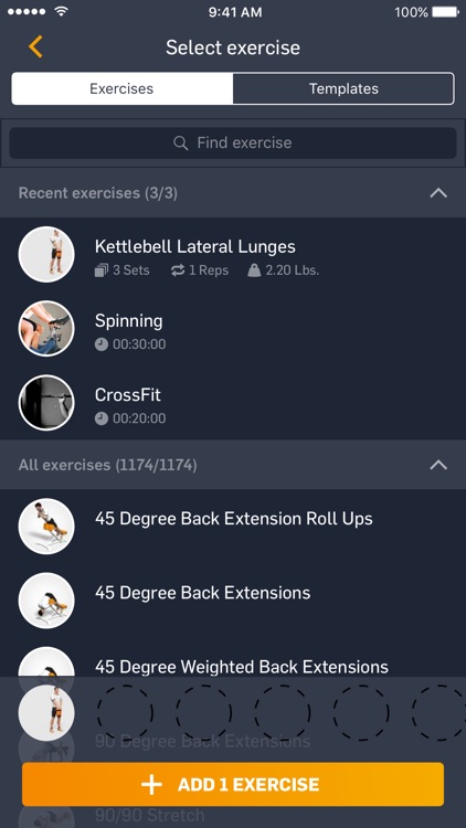 eGym Fitness App