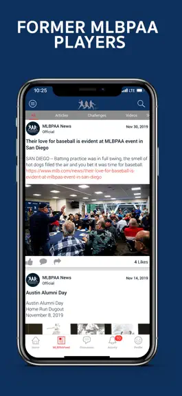 Game screenshot MLBPAA Clubhouse apk