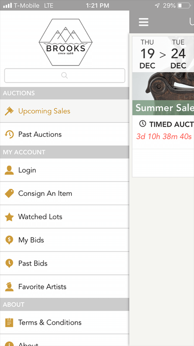 Brooks Auction screenshot 4