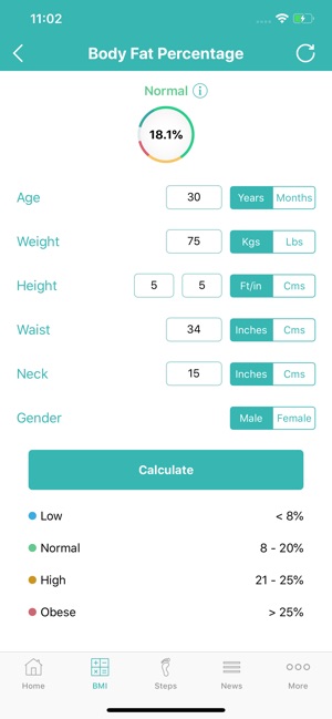 Calorie Counter - BMI, STEPS(圖6)-速報App