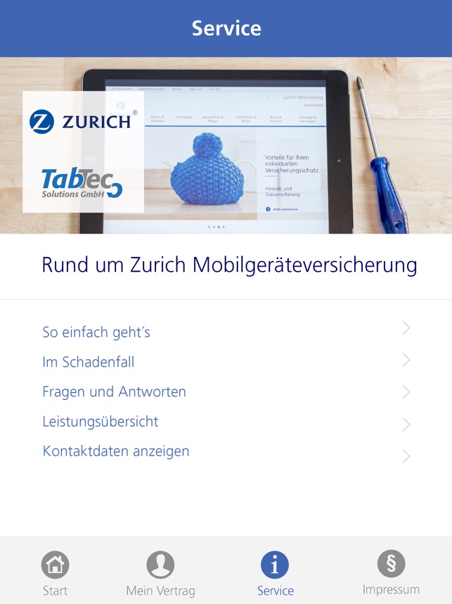 Zurich Mobilgerateversicherung On The App Store