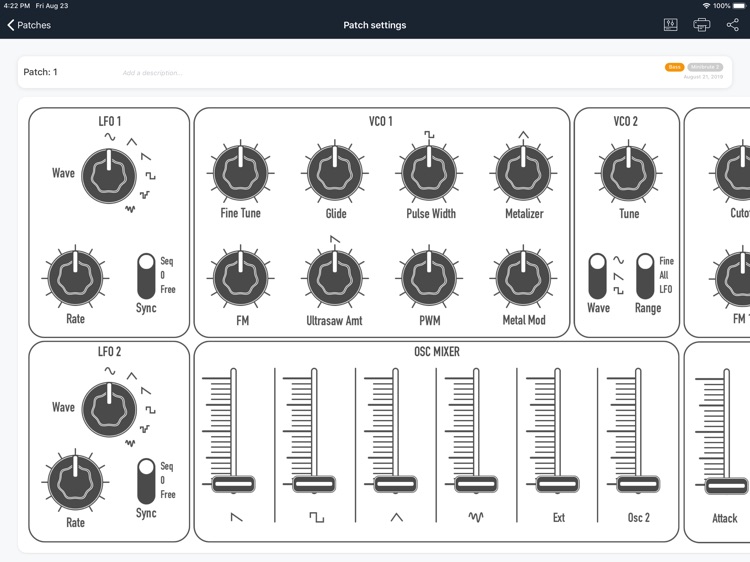 Recall Sheets - Analog Synths screenshot-3