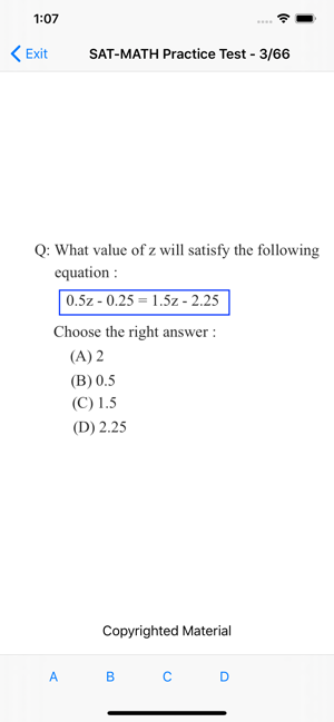 SAT Math Practice Test(圖3)-速報App