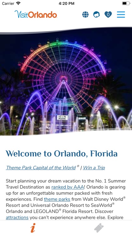 Visit Orlando App