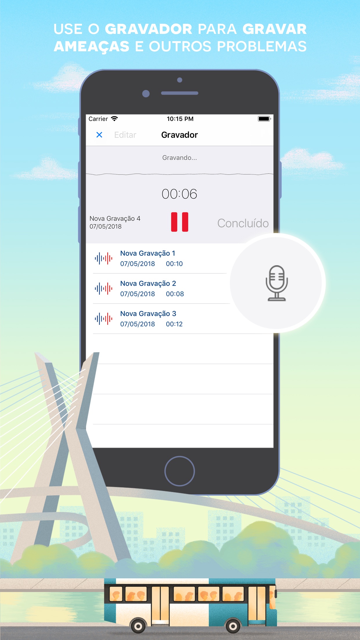Screenshot do app HelpMe - Denúncia Metrô e CPTM