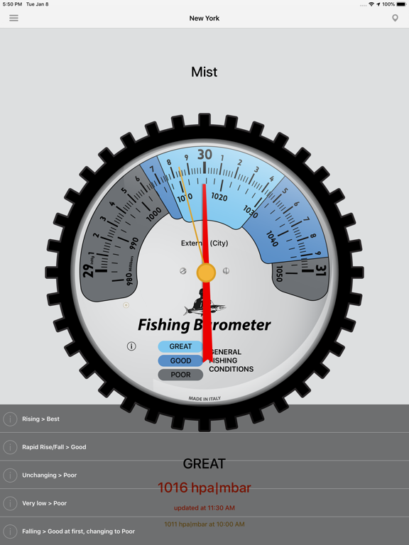Fishing Barometer screenshot 2