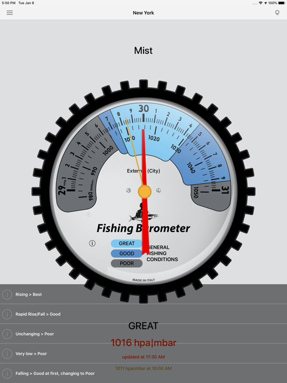 Fishing Barometer - Fishermen screenshot 2