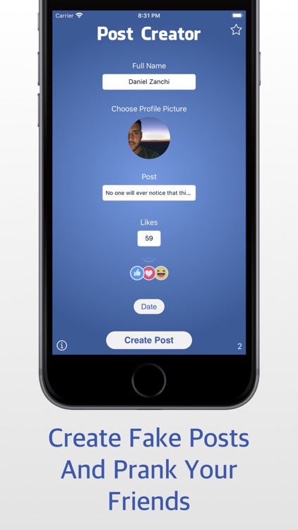 Fake Posts Creator