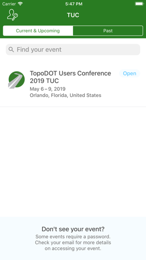 TopoDOT Users Conference(圖2)-速報App