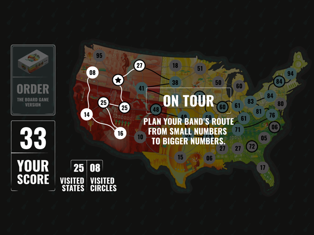 ‎On Tour Board Game Screenshot
