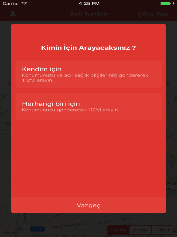 112 Acil Yardım Butonu screenshot 4