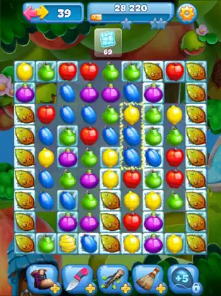 Resim 1 Fruit Land – aventura match3 iphone