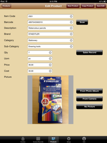 Barcode Invoices - náhled