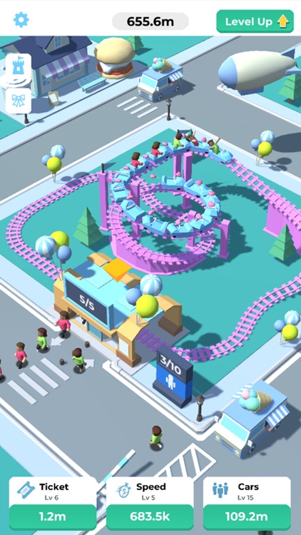 Idle Roller Coaster screenshot-3