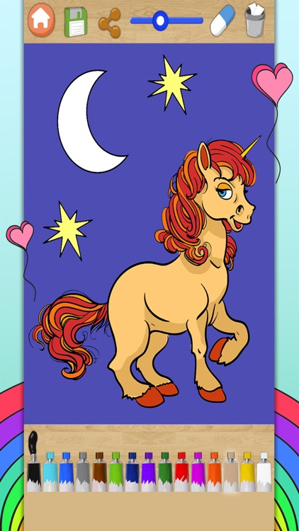 Unicorns Coloring Book screenshot-3