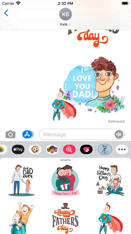 My Dear Father's Day Stickers