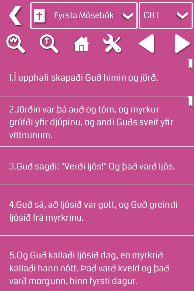 Icelandic Bible screenshot 2
