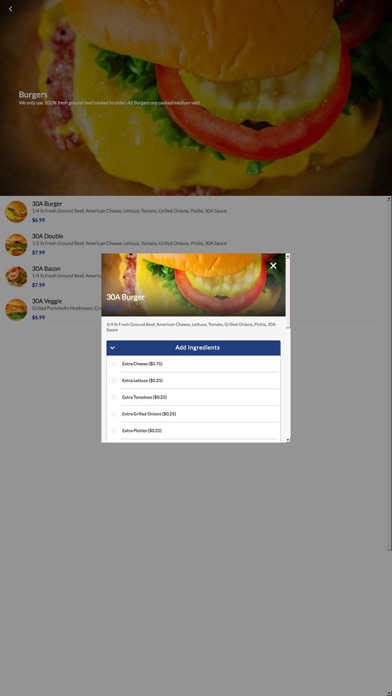 30A Burger | Pickup & Delivery screenshot 4