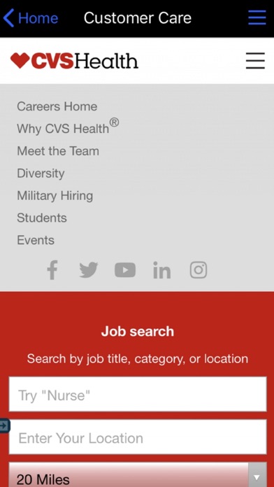 CVS Health Careers screenshot 2
