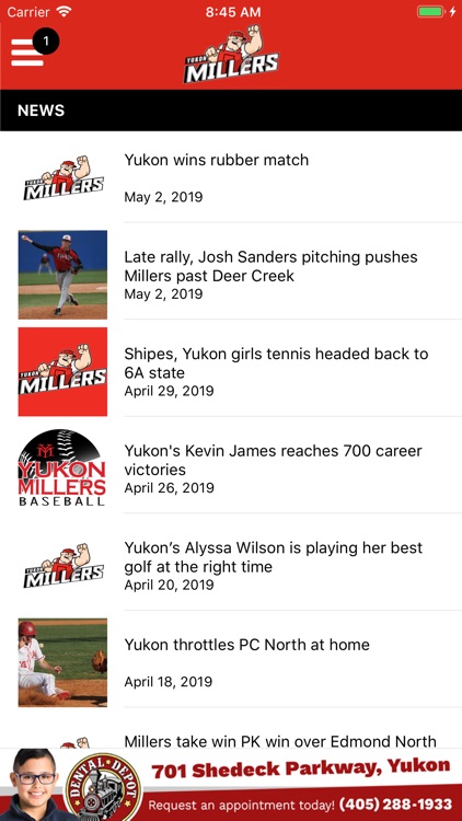 Yukon Millers Athletics screenshot-7