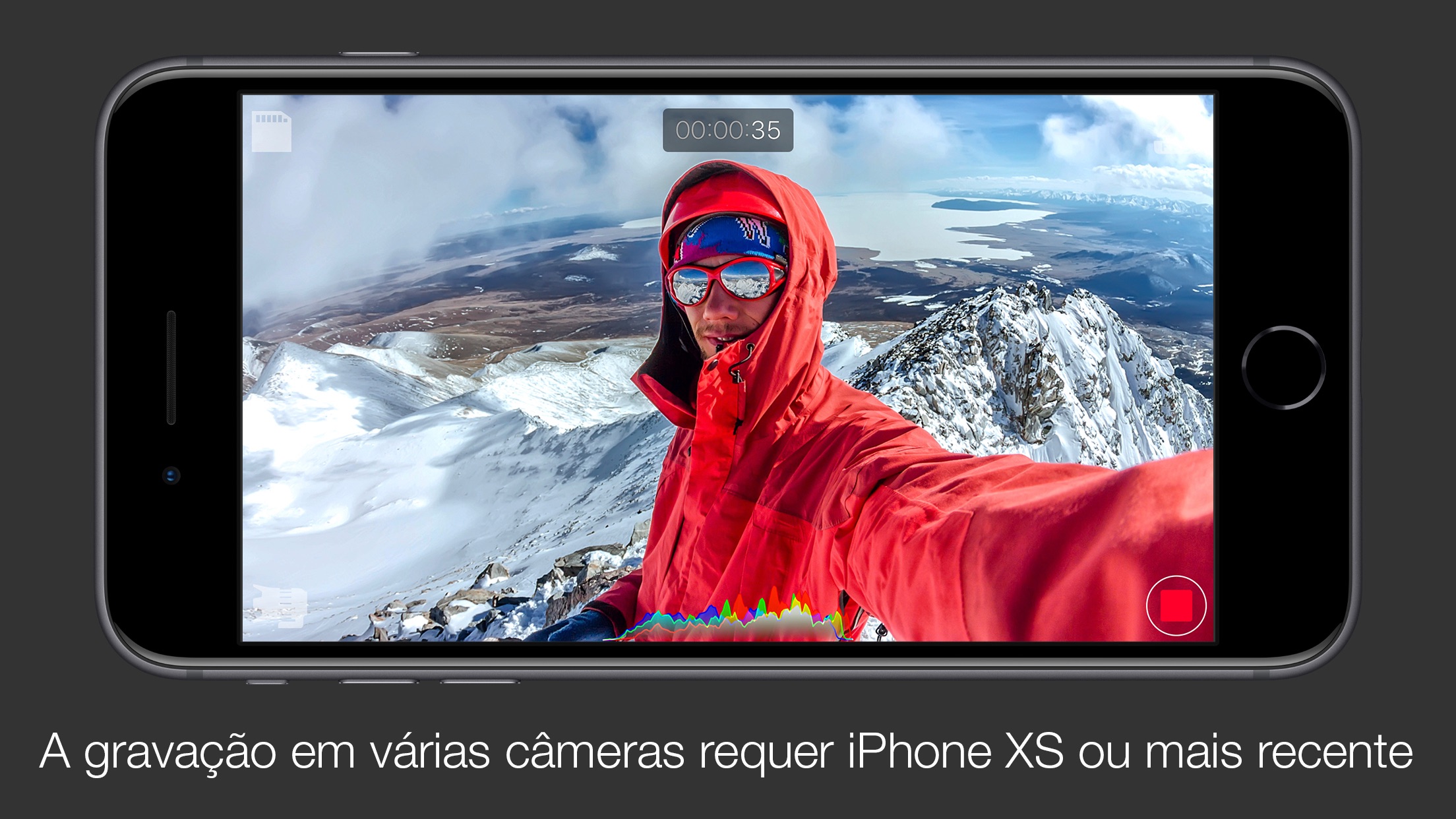 Screenshot do app Doubletake by FiLMiC Pro