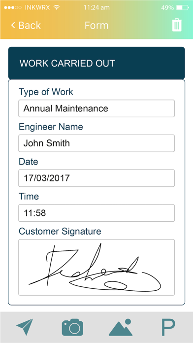 How to cancel & delete INKWRX Mobile Forms from iphone & ipad 1