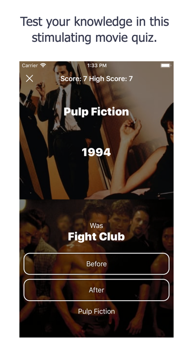 MovieBuff Before Or After Quiz screenshot 4