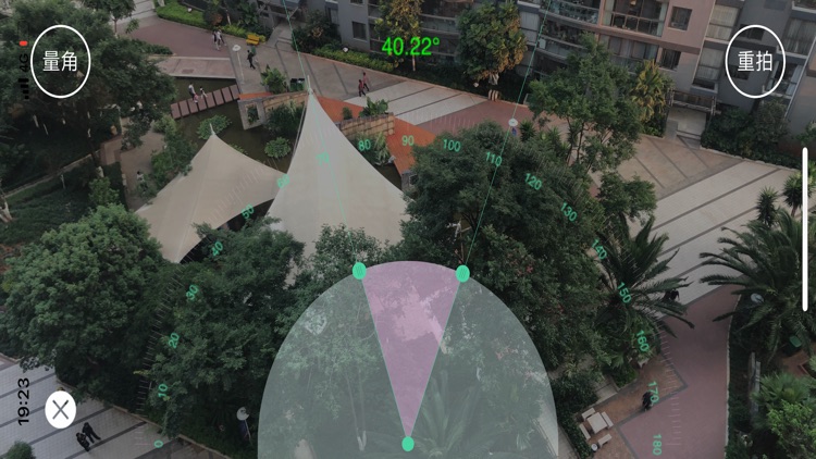 Triangular protractor