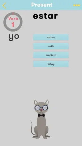 Game screenshot CatsAndVerbs: Spanish verbs apk