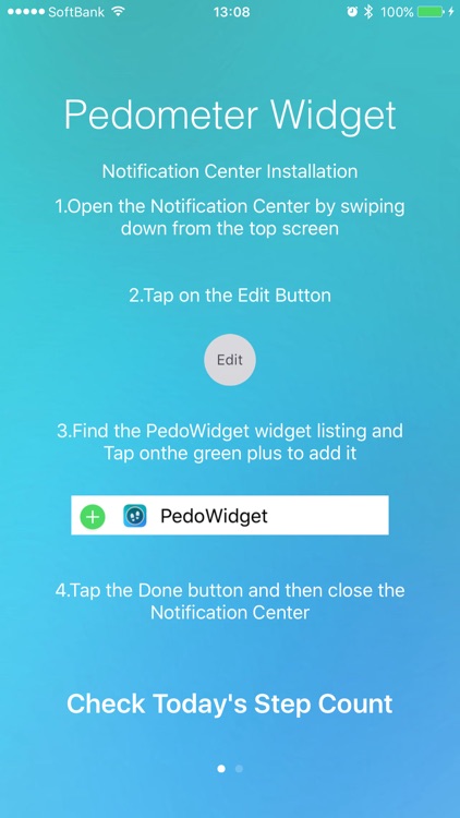 Pedometer Widgets