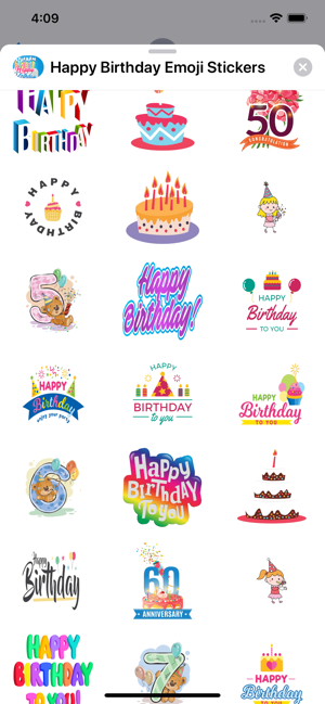 Happy Birthday Emoji Stickers(圖4)-速報App