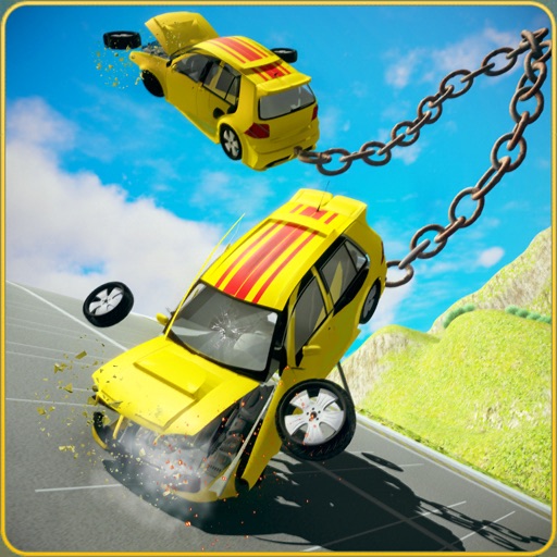 Chained Car Crash Beam Driving