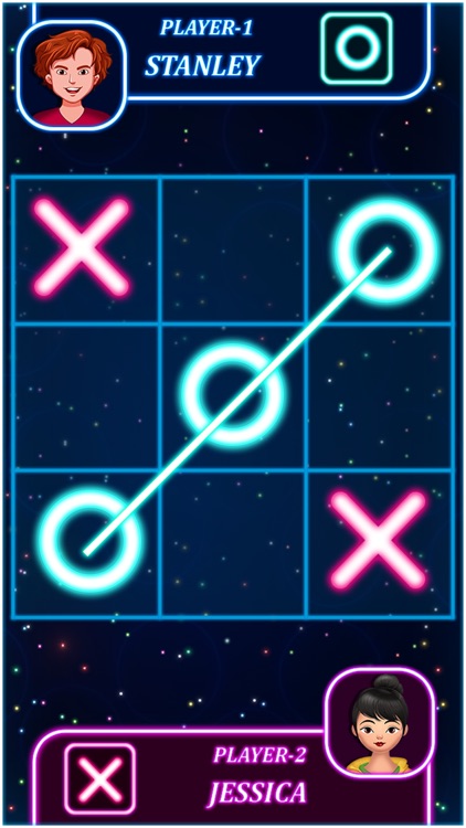 Tic Tac Toe Glow Puzzle Game screenshot-5