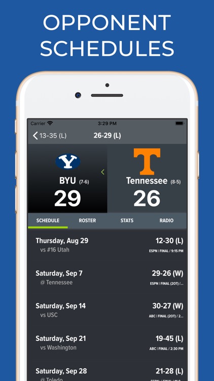 Tennessee Football Schedules screenshot-7