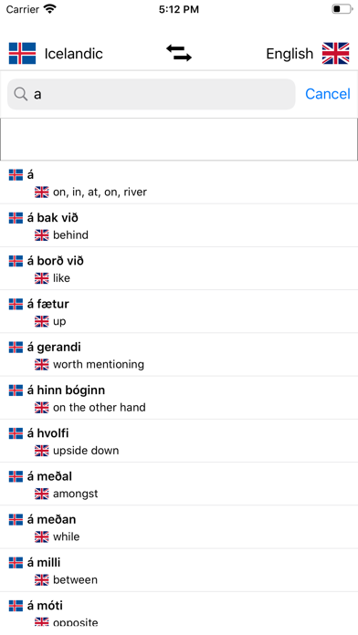 Icelandic-English Dictionary screenshot 4