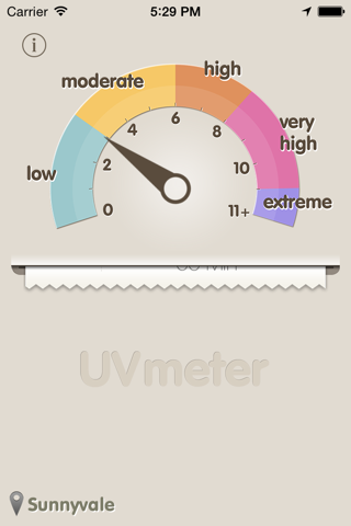 Скриншот из UVmeter - Check UV Index